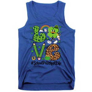 Retro Love School Principal Life St Patrick's Day Lucky Gift Tank Top