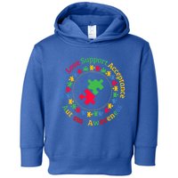 Respect Love Support Acceptance Autism Awareness Day Gift Toddler Hoodie