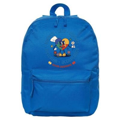 Respect Love Support Autism Awareness Month Gift 16 in Basic Backpack