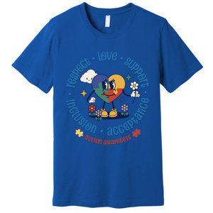 Respect Love Support Autism Awareness Month Gift Premium T-Shirt