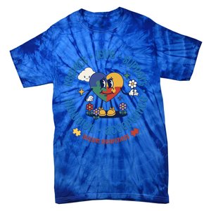 Respect Love Support Autism Awareness Month Gift Tie-Dye T-Shirt