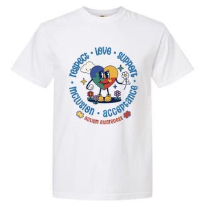 Respect Love Support Autism Awareness Month Gift Garment-Dyed Heavyweight T-Shirt