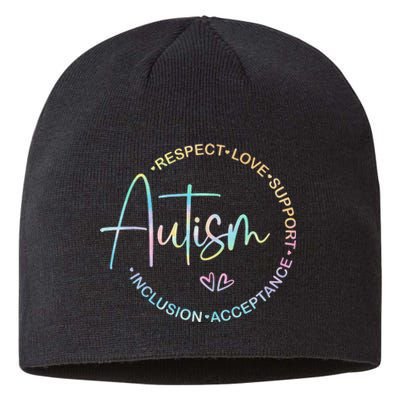 Respect Love Support Autism Awareness Month Sustainable Beanie