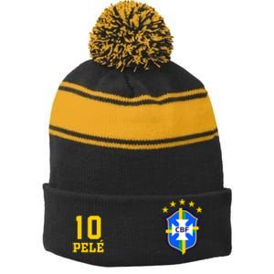 Rip Legend Soccer Pele Brazil Club Stripe Pom Pom Beanie