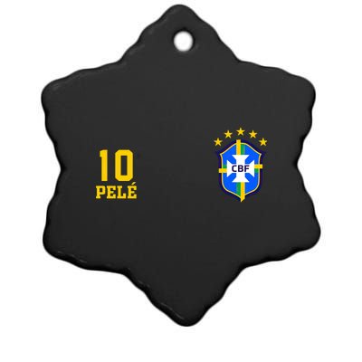 Rip Legend Soccer Pele Brazil Club Ceramic Star Ornament