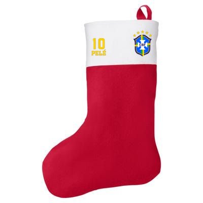 Rip Legend Soccer Pele Brazil Club Felt Holiday Christmas Stocking