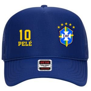 Rip Legend Soccer Pele Brazil Club High Crown Mesh Back Trucker Hat