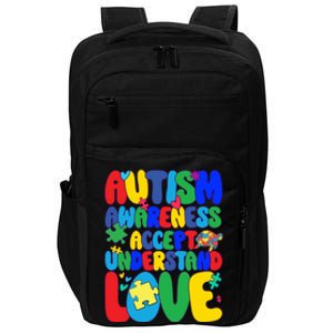 Respect Love Support Autism Awareness Month Funny Gift Impact Tech Backpack