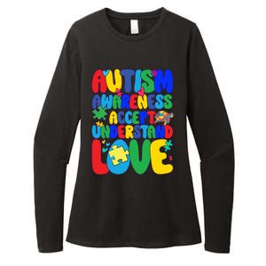 Respect Love Support Autism Awareness Month Funny Gift Womens CVC Long Sleeve Shirt