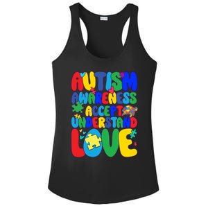 Respect Love Support Autism Awareness Month Funny Gift Ladies PosiCharge Competitor Racerback Tank