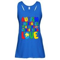 Respect Love Support Autism Awareness Month Funny Gift Ladies Essential Flowy Tank