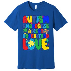 Respect Love Support Autism Awareness Month Funny Gift Premium T-Shirt