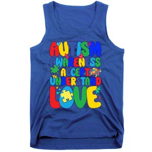 Respect Love Support Autism Awareness Month Funny Gift Tank Top