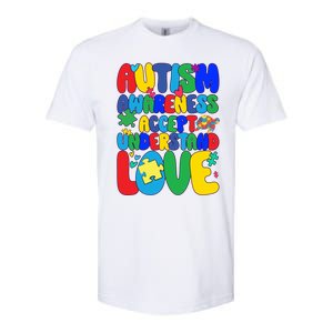 Respect Love Support Autism Awareness Month Funny Gift Softstyle CVC T-Shirt