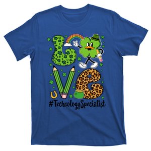 Retro Love Technology Specialist St Patricks Day Lucky Gift T-Shirt