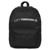 Retro Lift Through It Gift 16 in Basic Backpack