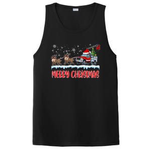 Reindeer Line Truck Christmas Merry Xmas Electrician Cute Gift PosiCharge Competitor Tank