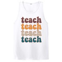 Retro Leopard Teach For Teacher Elementary School PosiCharge Competitor Tank