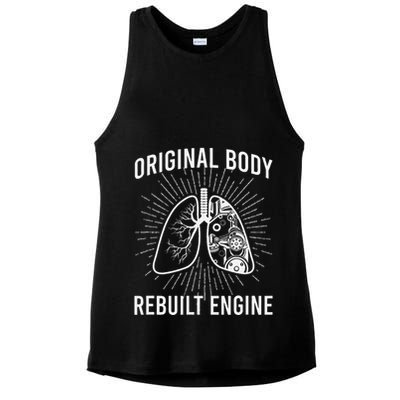 Rebuilt Lung Transplant Survivor Lung Transplant Recovery Ladies PosiCharge Tri-Blend Wicking Tank