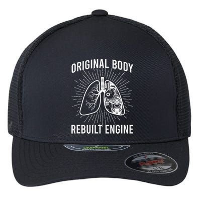 Rebuilt Lung Transplant Survivor Lung Transplant Recovery Flexfit Unipanel Trucker Cap