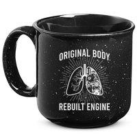 Rebuilt Lung Transplant Survivor Lung Transplant Recovery 15oz Campfire Ceramic Mug