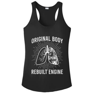 Rebuilt Lung Transplant Survivor Lung Transplant Recovery Ladies PosiCharge Competitor Racerback Tank