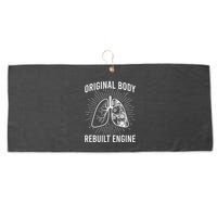 Rebuilt Lung Transplant Survivor Lung Transplant Recovery Large Microfiber Waffle Golf Towel