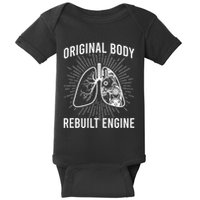Rebuilt Lung Transplant Survivor Lung Transplant Recovery Baby Bodysuit