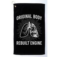 Rebuilt Lung Transplant Survivor Lung Transplant Recovery Golf Towel