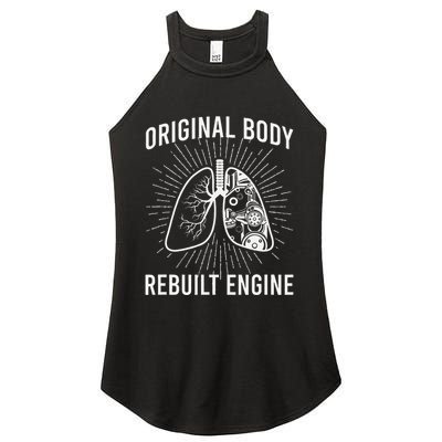 Rebuilt Lung Transplant Survivor Lung Transplant Recovery Women's Perfect Tri Rocker Tank