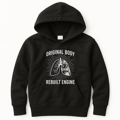 Rebuilt Lung Transplant Survivor Lung Transplant Recovery Kids Hoodie
