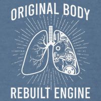 Rebuilt Lung Transplant Survivor Lung Transplant Recovery Garment-Dyed Sweatshirt