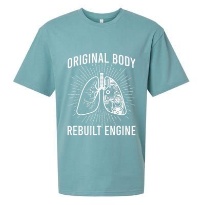 Rebuilt Lung Transplant Survivor Lung Transplant Recovery Sueded Cloud Jersey T-Shirt