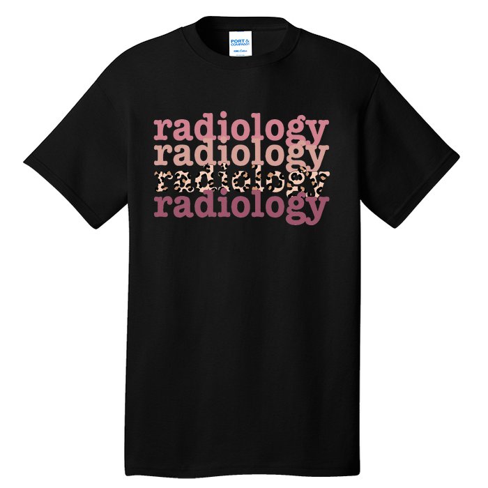 Radiology Leopard Technician Xray Tech Boho Nurse Tall T-Shirt