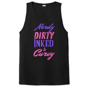 Reading Lovers Tattoo Design Nerdy Dirty Inked And Curvy Gift PosiCharge Competitor Tank