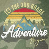 Retro Let the 3rd Grade Adventure Begin Fourth Grade Teacher Legacy Tie Dye Trucker Hat