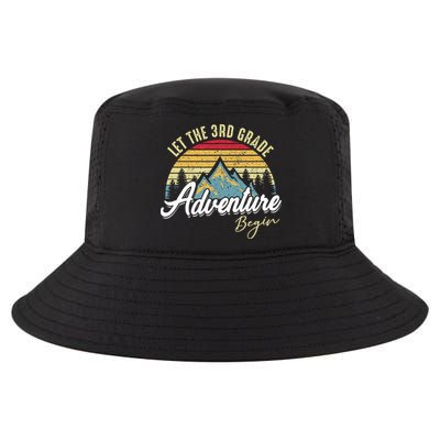 Retro Let the 3rd Grade Adventure Begin Fourth Grade Teacher Cool Comfort Performance Bucket Hat