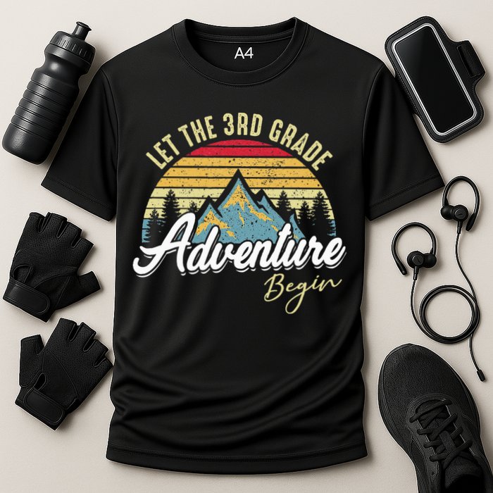 Retro Let the 3rd Grade Adventure Begin Fourth Grade Teacher Performance Shirt