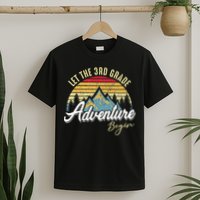 Retro Let the 3rd Grade Adventure Begin Fourth Grade Teacher T-Shirt
