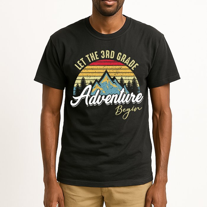 Retro Let the 3rd Grade Adventure Begin Fourth Grade Teacher Tall T-Shirt