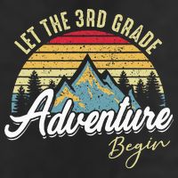Retro Let the 3rd Grade Adventure Begin Fourth Grade Teacher 25L Jumbo Tote