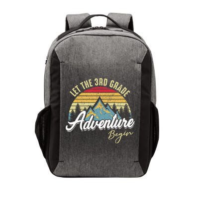 Retro Let the 3rd Grade Adventure Begin Fourth Grade Teacher Vector Backpack