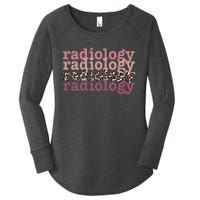 Radiology Leopard Technician Xray Tech Boho Nurse Men Women Women's Perfect Tri Tunic Long Sleeve Shirt