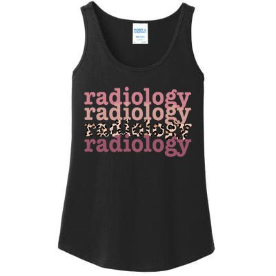 Radiology Leopard Technician Xray Tech Boho Nurse Men Women Ladies Essential Tank