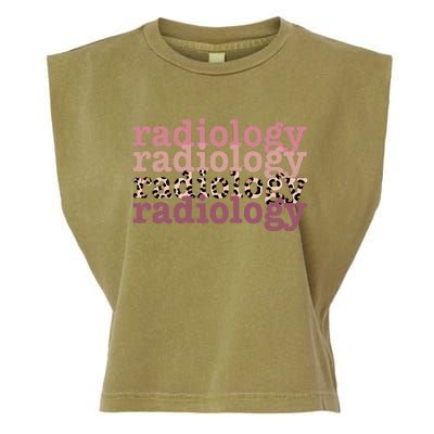 Radiology Leopard Technician Xray Tech Boho Nurse Men Women Garment-Dyed Women's Muscle Tee