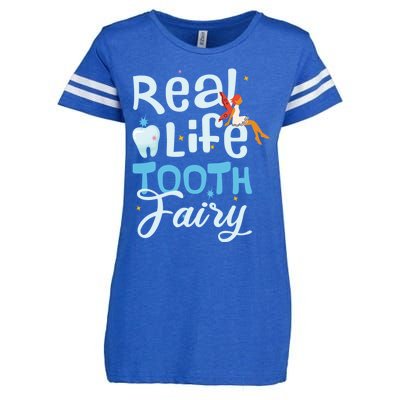 Real Life Tooth Fairy Tooth Teeth Cool Gift Enza Ladies Jersey Football T-Shirt