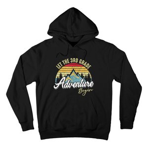 Retro Let The 3rd Grade Adventure Begin Fourth Grade Teacher Hoodie