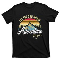 Retro Let The 3rd Grade Adventure Begin Fourth Grade Teacher T-Shirt