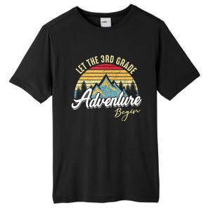 Retro Let The 3rd Grade Adventure Begin Fourth Grade Teacher Tall Fusion ChromaSoft Performance T-Shirt