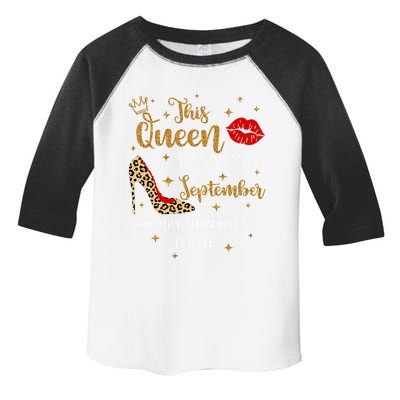 Red Lips This Queen Was Born In September Born In September Great Gift Toddler Fine Jersey T-Shirt